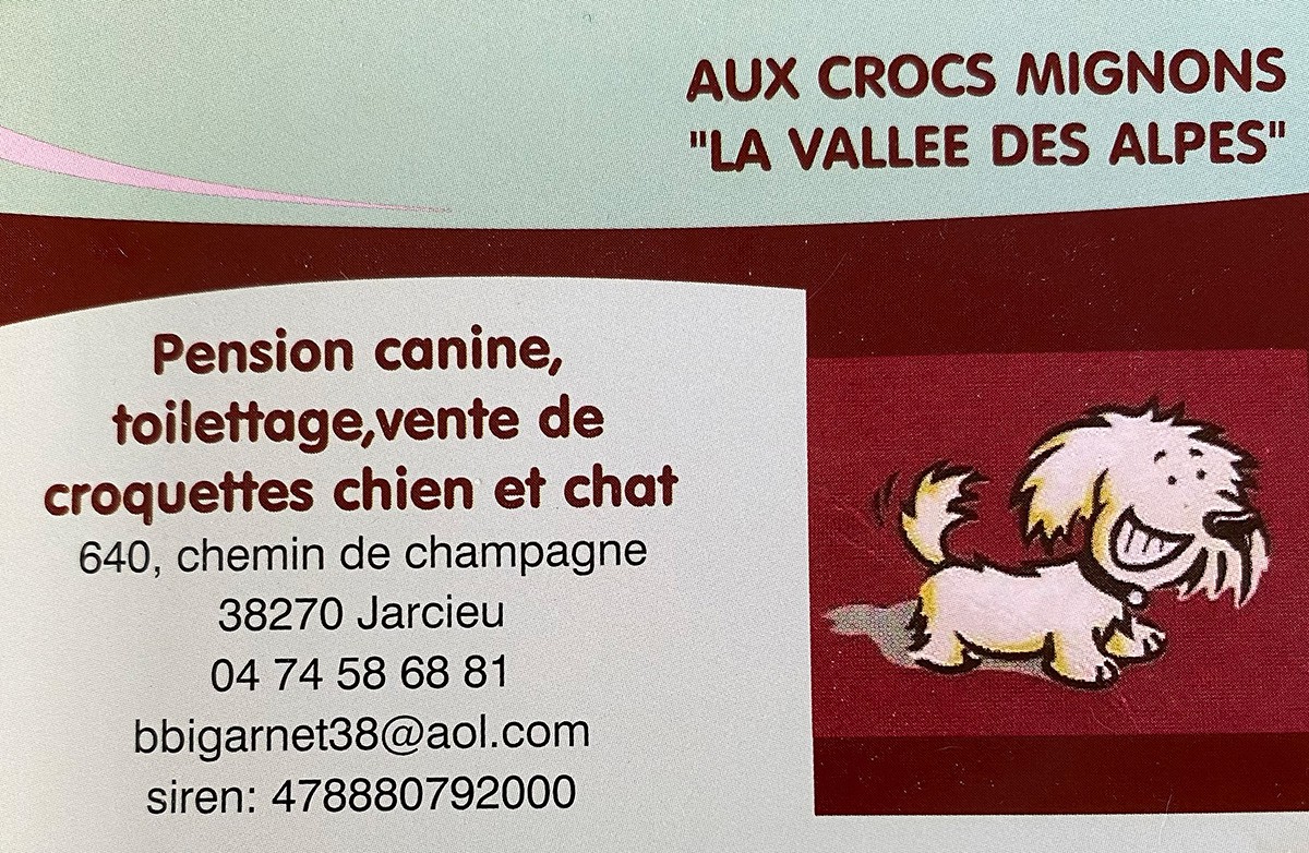 carte visite recto aux crocs magnons jarcieu